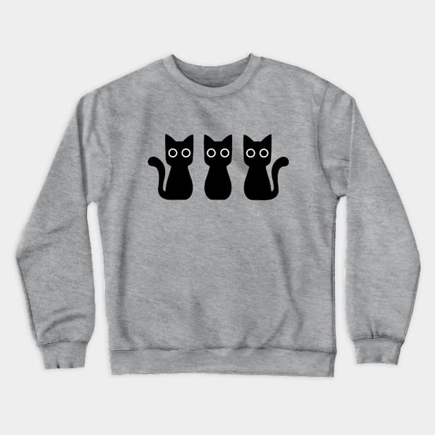 Cat Stare Crewneck Sweatshirt by CahLac